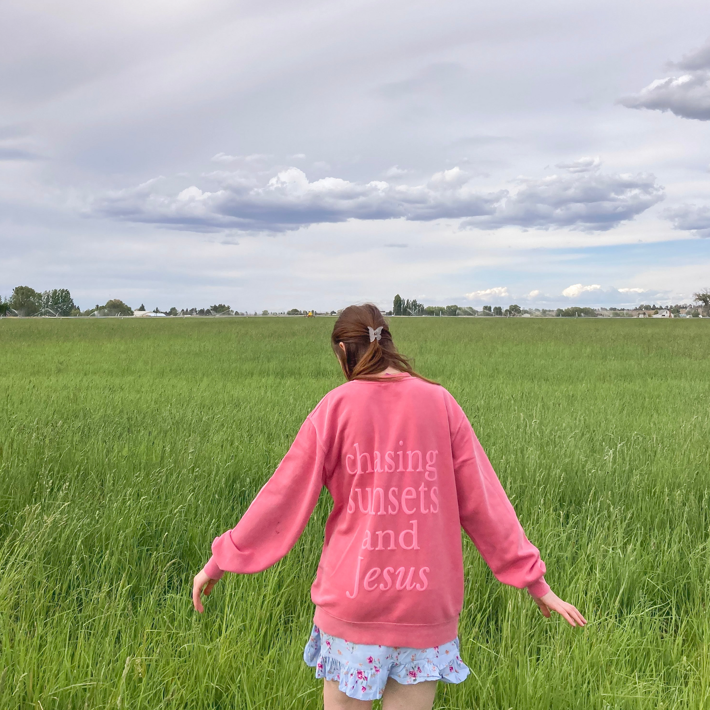 Chasing Sunsets & Jesus Crewneck